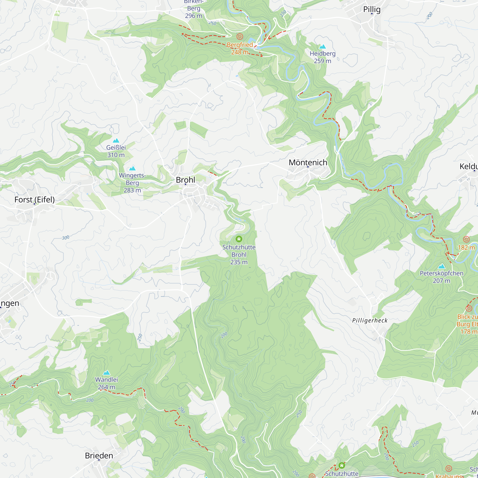 Schutzhütte Brohl map