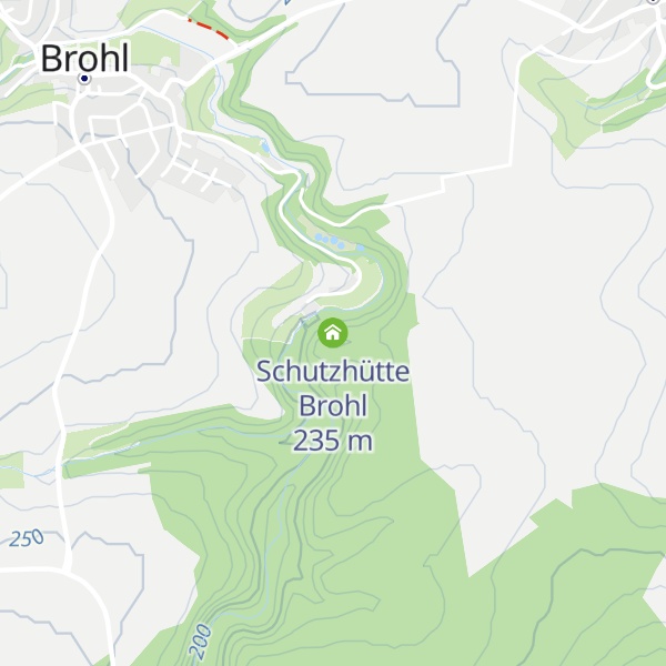 Map of Schutzhütte Brohl