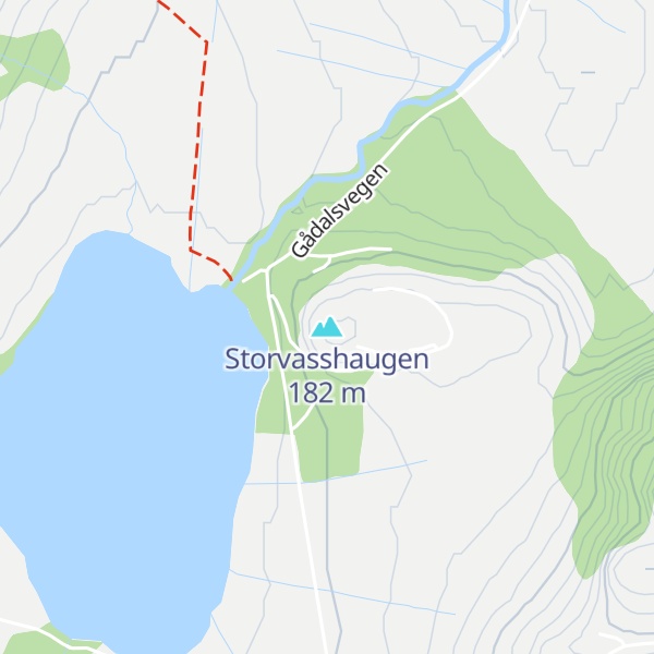 Map of Storvasshaugen