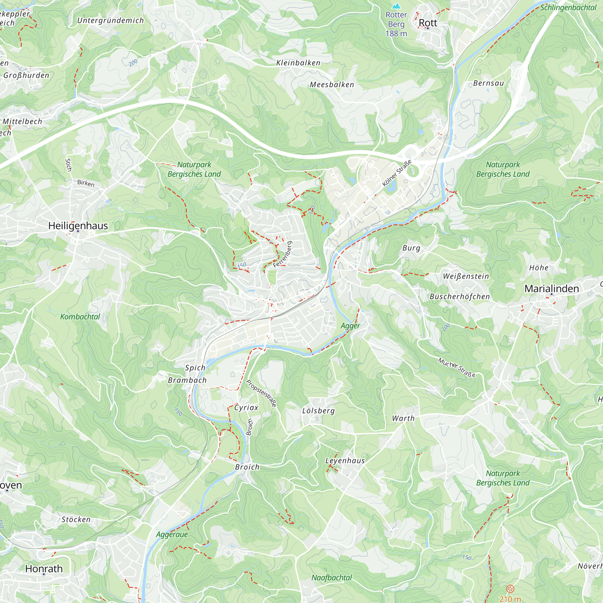 RVK-KundenCenter GLmobil Overath map