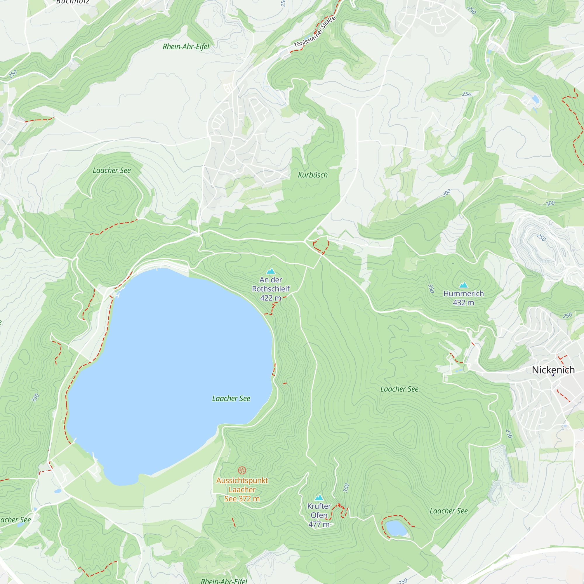 Ahrefeld-Hütte map