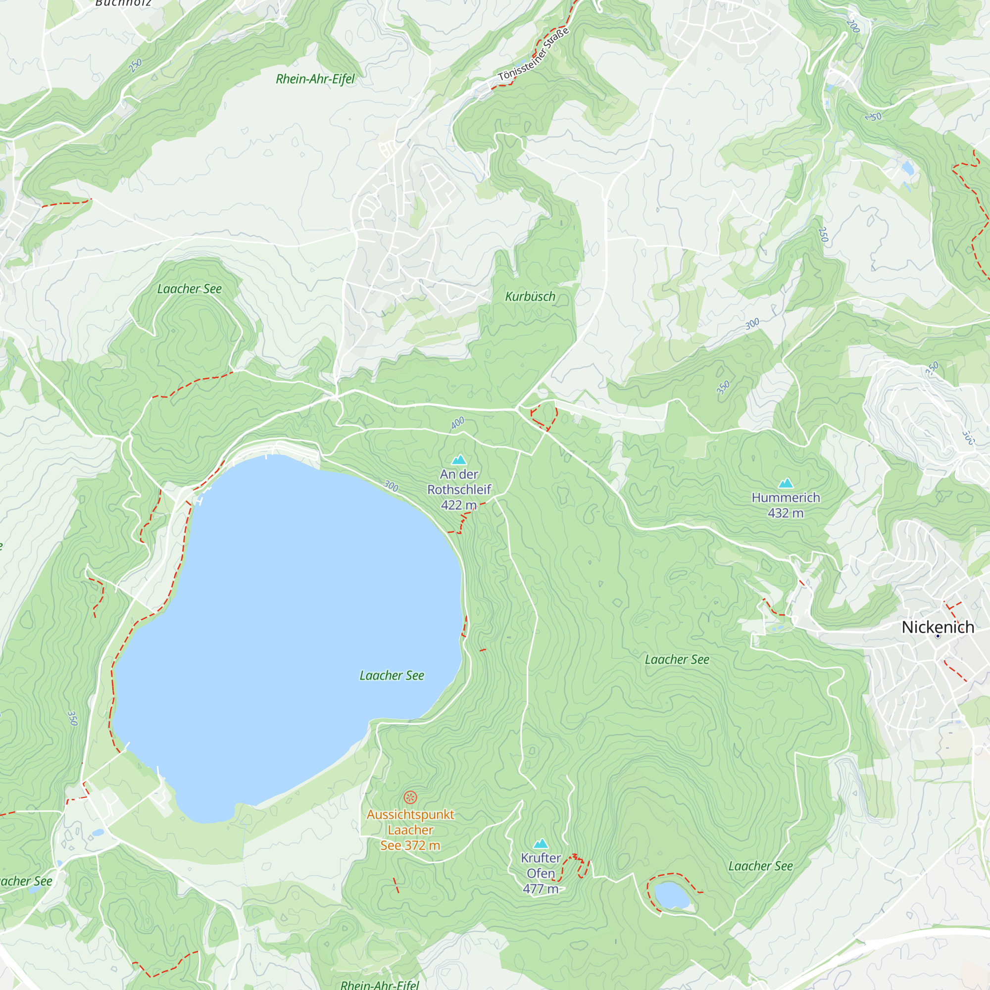 Ahrefeld-Hütte map