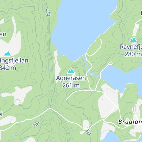 Map of Agneråsen