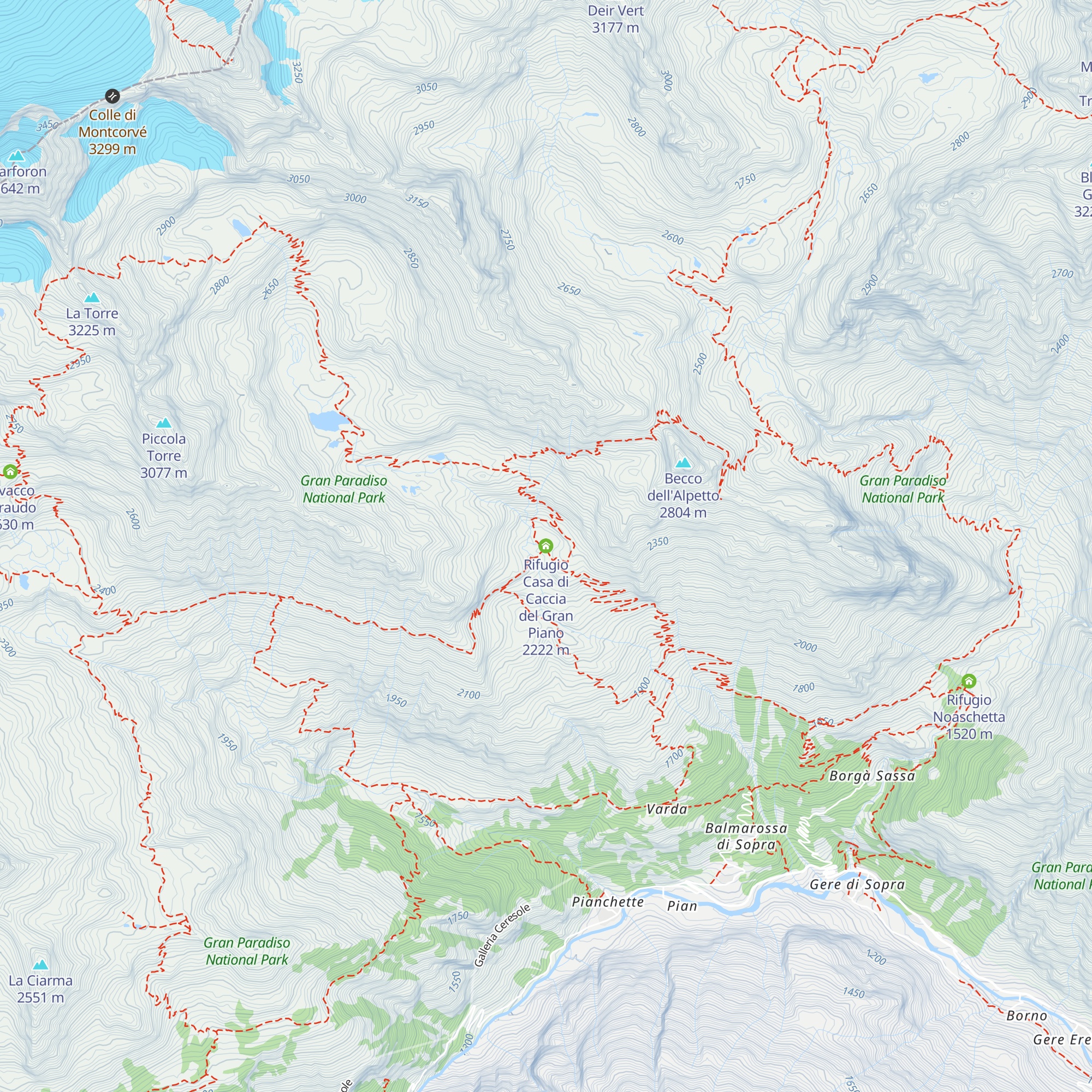 Rifugio Casa di Caccia del Gran Piano map