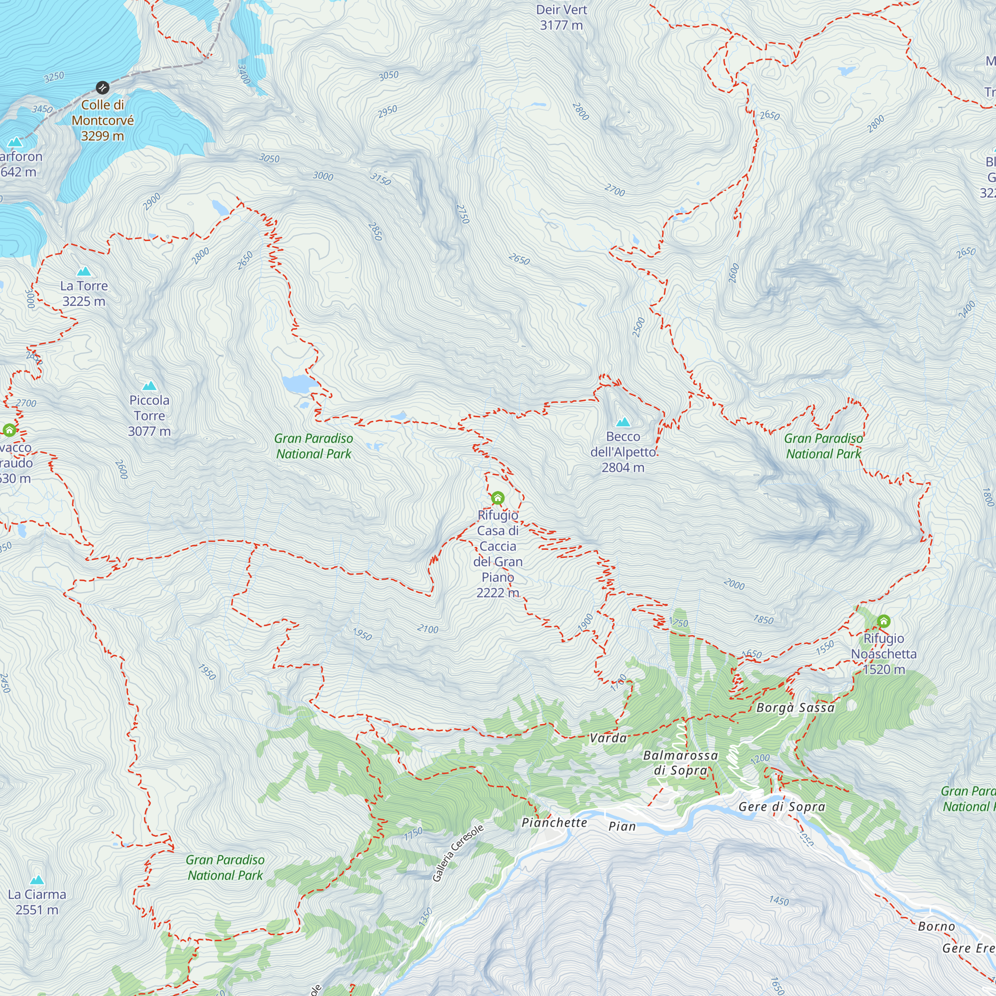 Rifugio Casa di Caccia del Gran Piano map