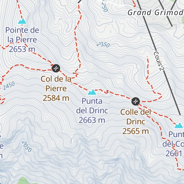 Map of Punta del Drinc