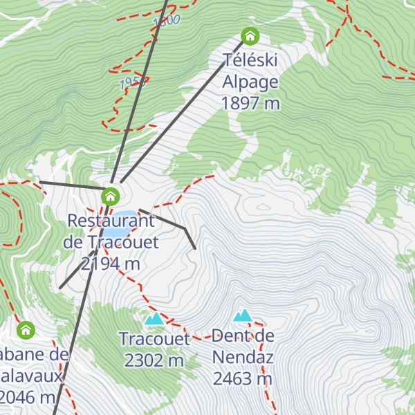 Map of Chambre des vannes Tracouet