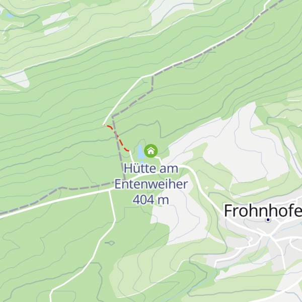 Map of Hütte am Entenweiher