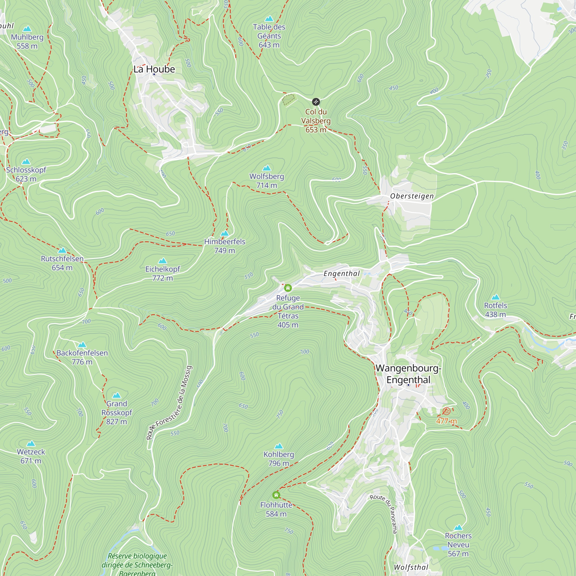 Refuge du Grand Tétras map