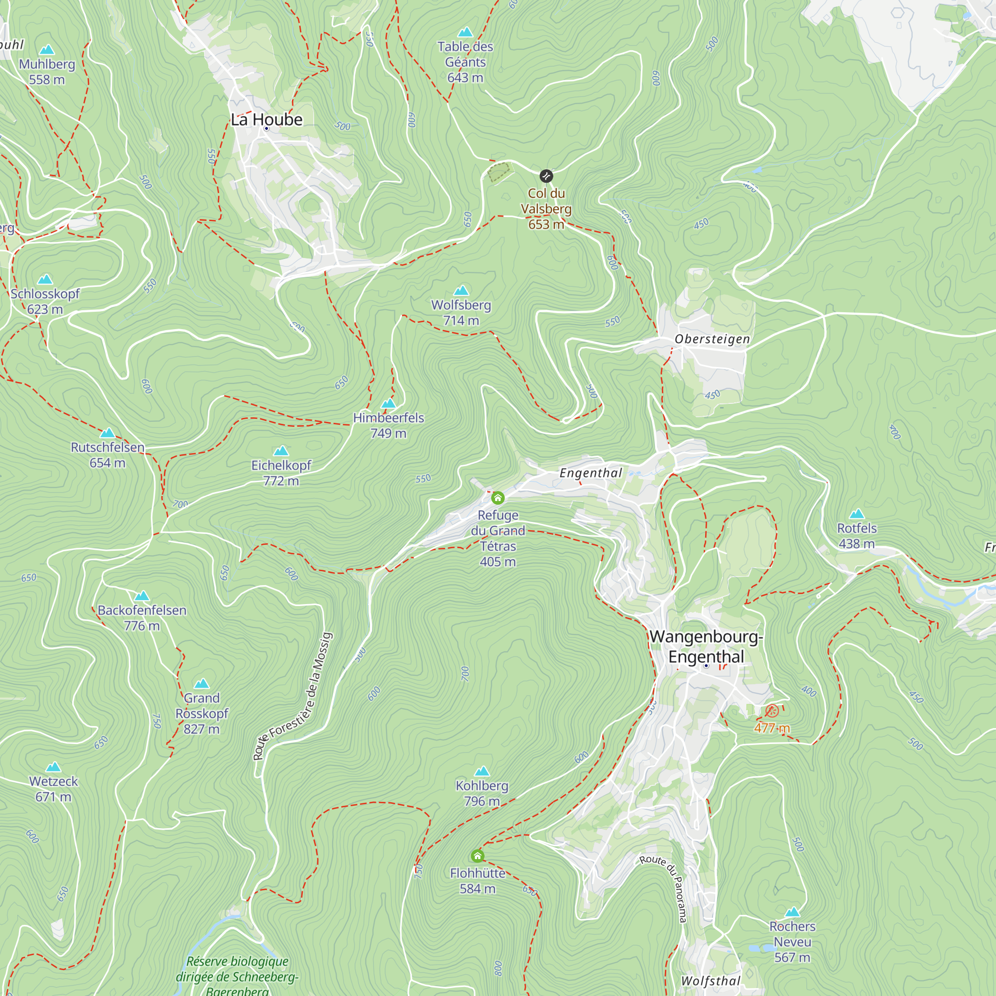 Refuge du Grand Tétras map