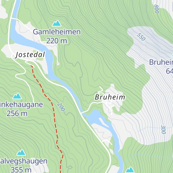 Map of Åkrehaugen