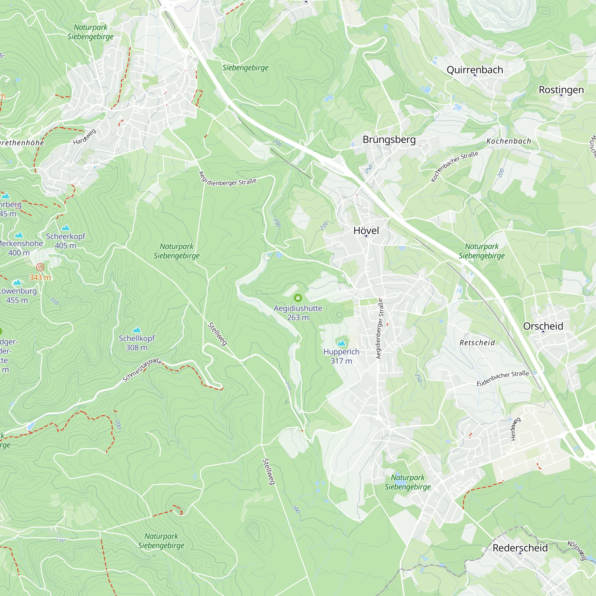 Aegidiushütte map