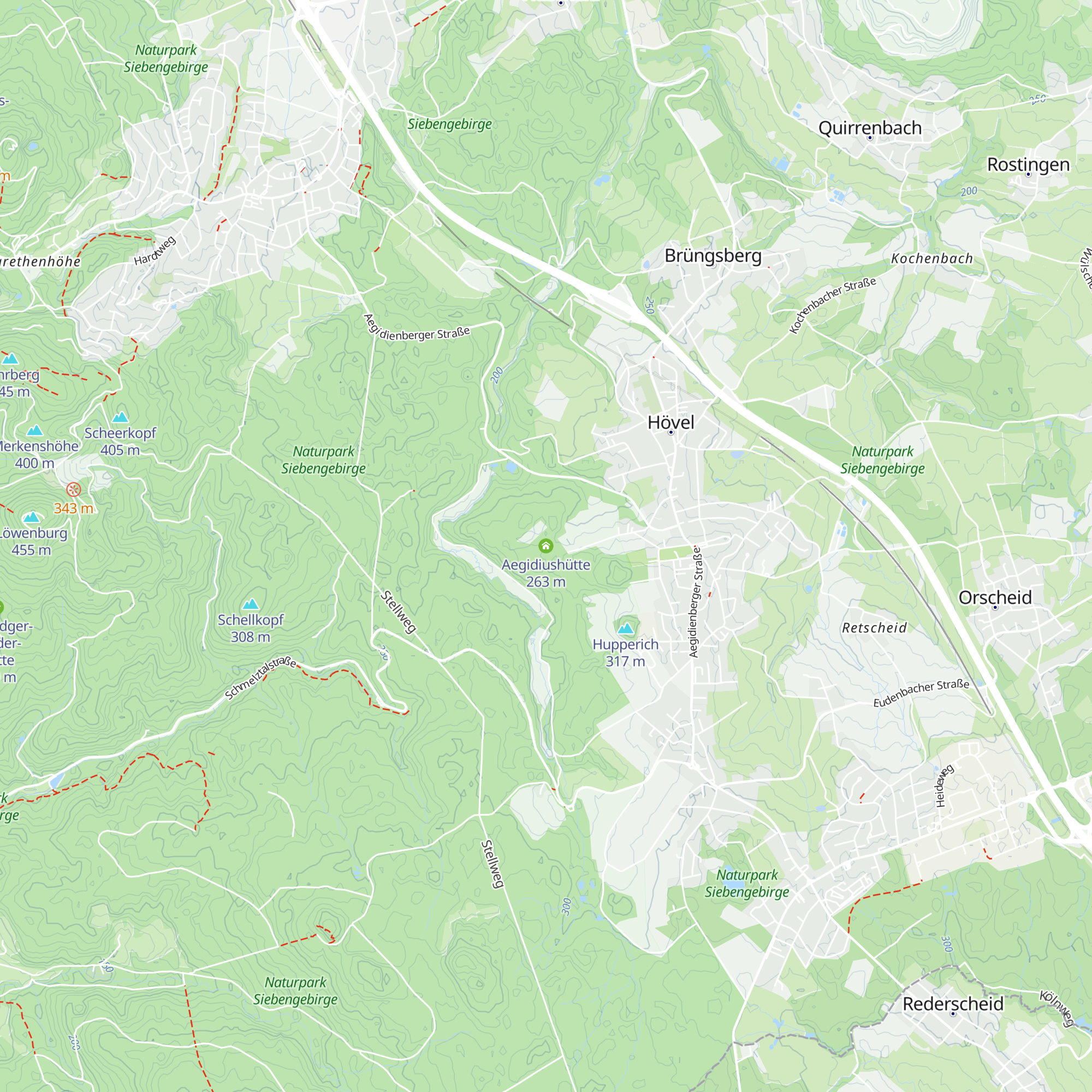 Aegidiushütte map