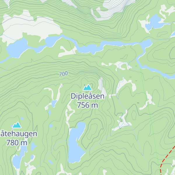 Map of Dipleåsen
