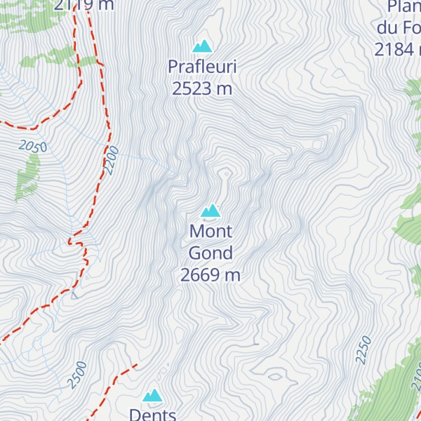 Map of Mont Gond
