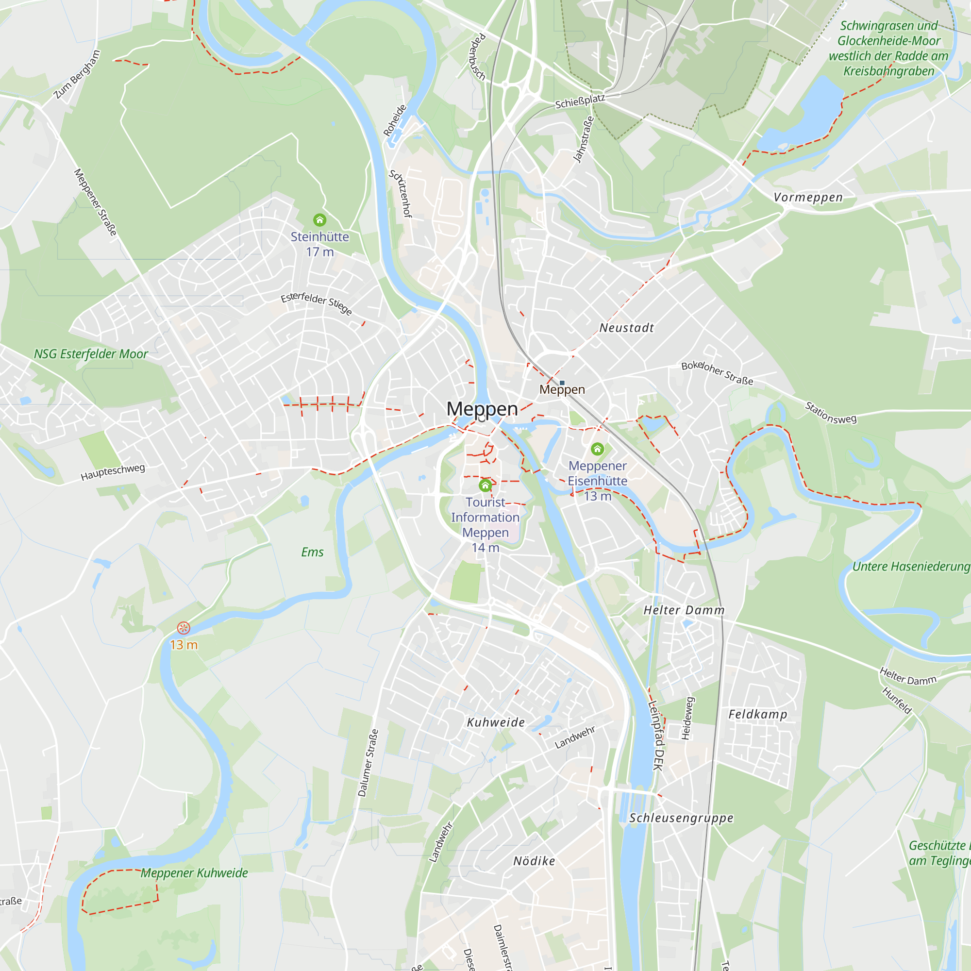 Tourist Information Meppen map