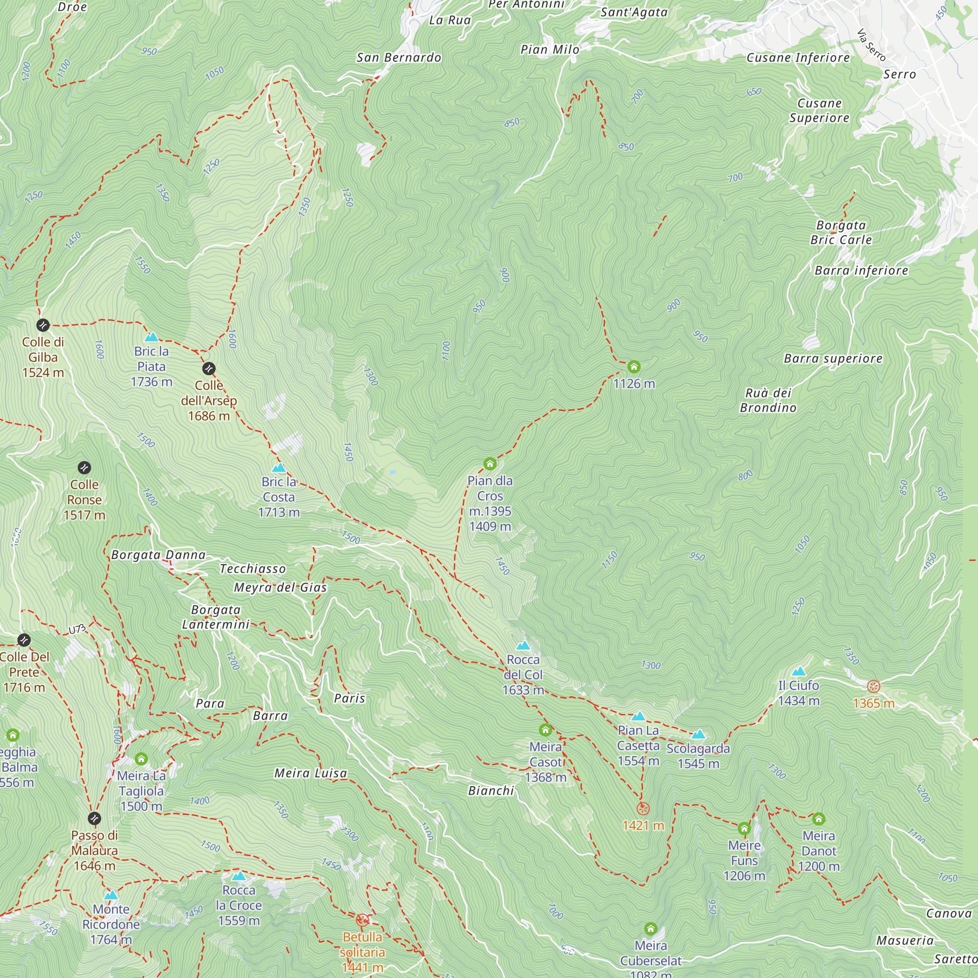 Meira del Vicario map