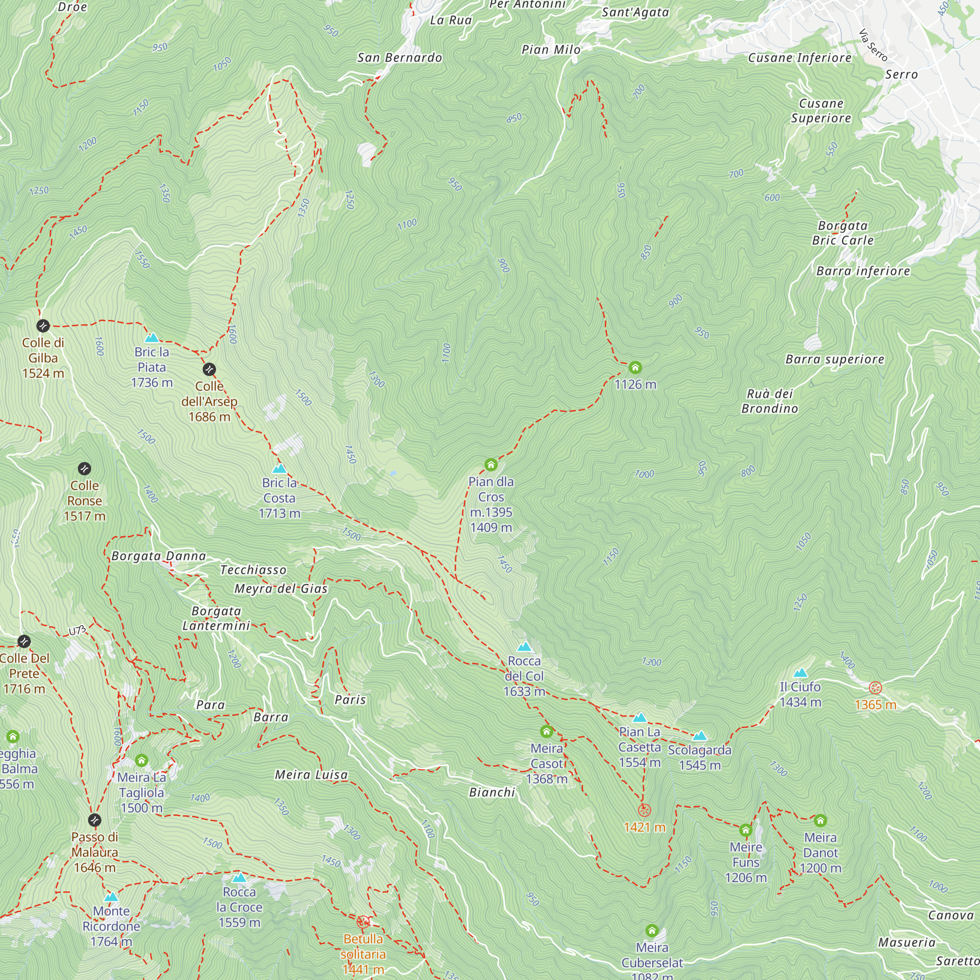 Meira del Vicario map