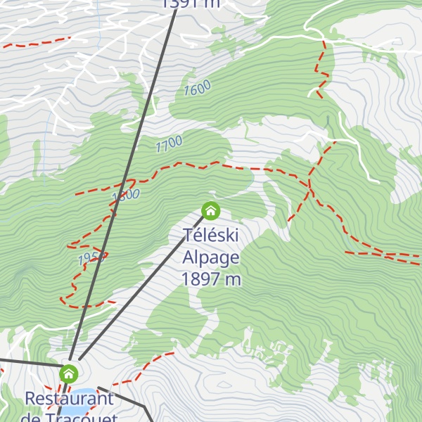 Map of Téléski Alpage