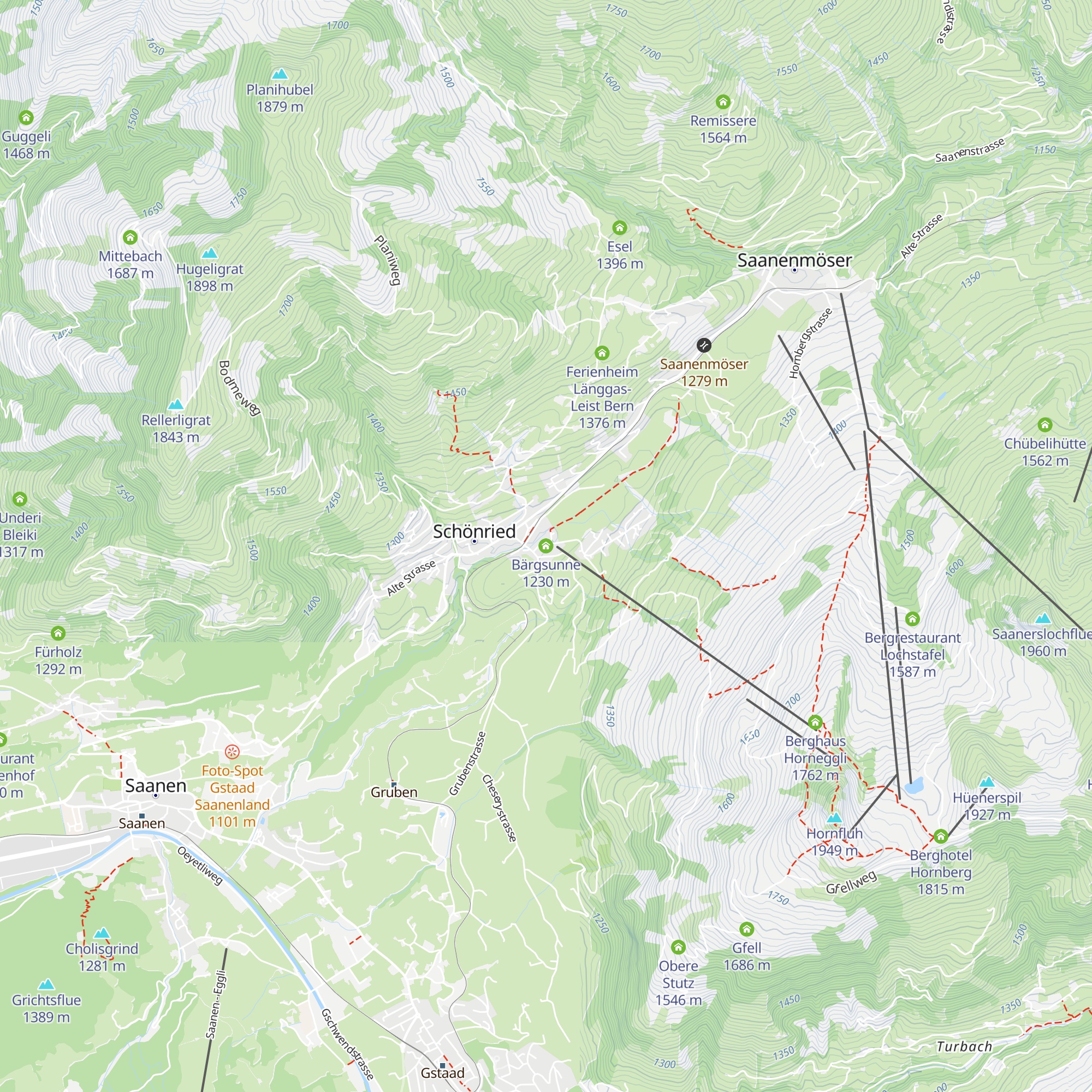 Bärgsunne map