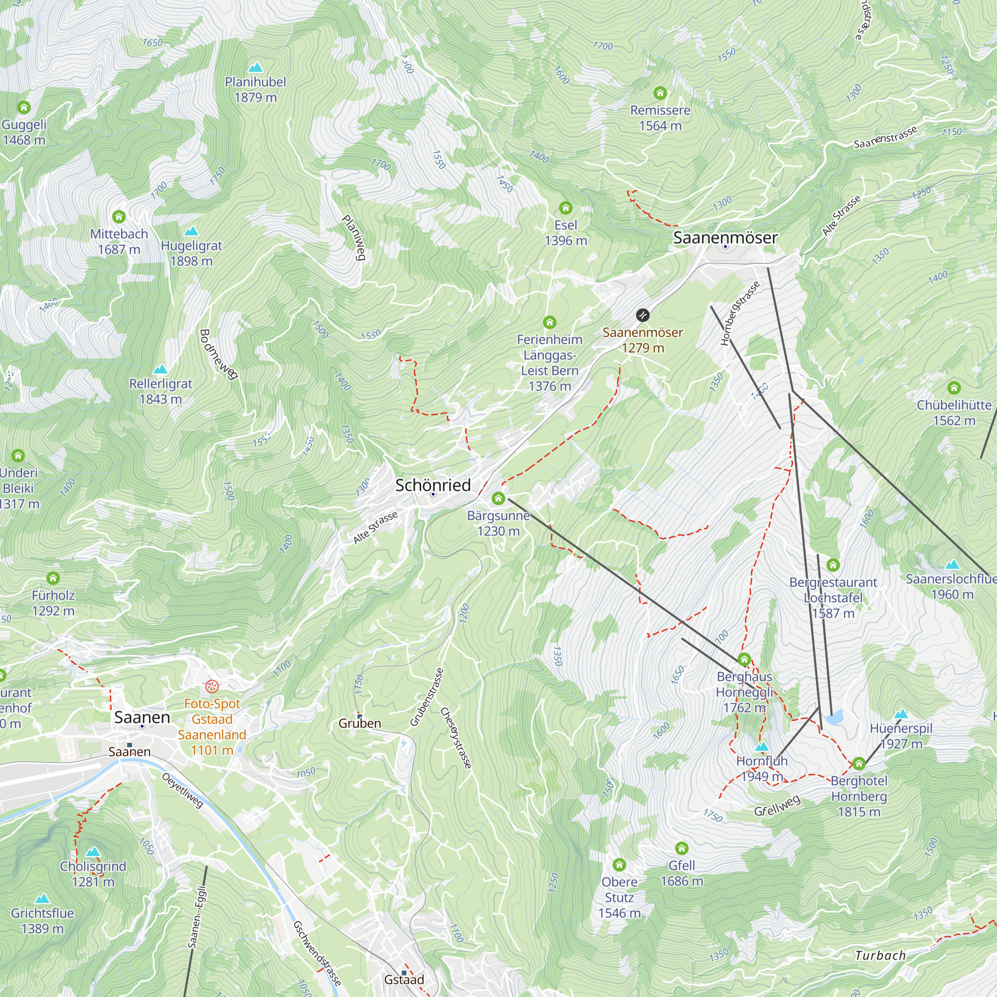 Bärgsunne map