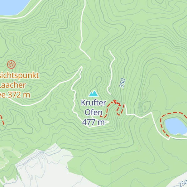 Map of Krufter Ofen