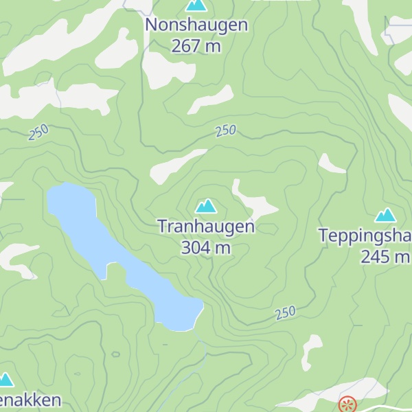 Map of Tranhaugen