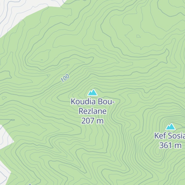 Map of Koudia Bou-Rezlane