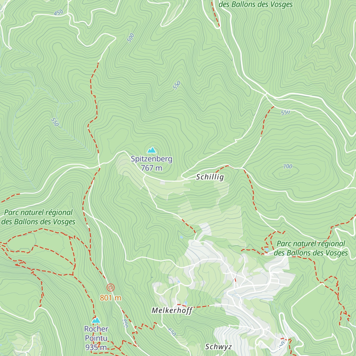 Refuge du Spitzenberg Selestat map