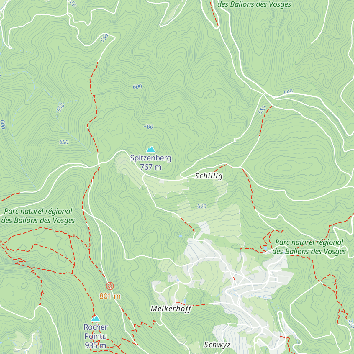 Refuge du Spitzenberg Selestat map