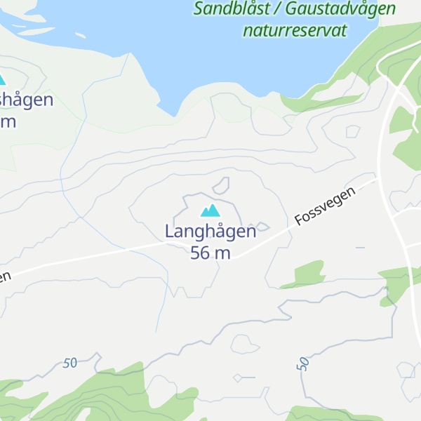 Map of Langhågen