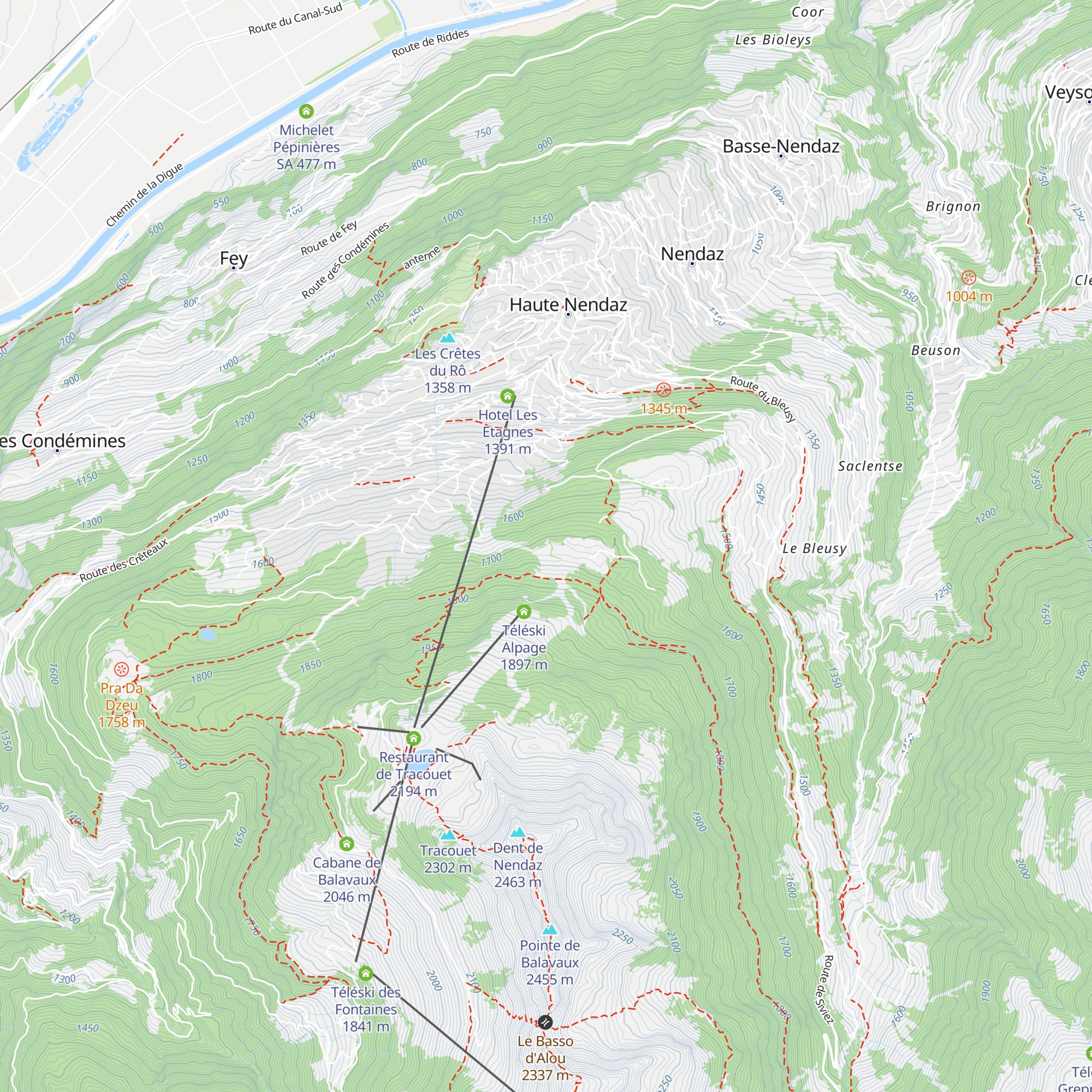 Chez Dom map