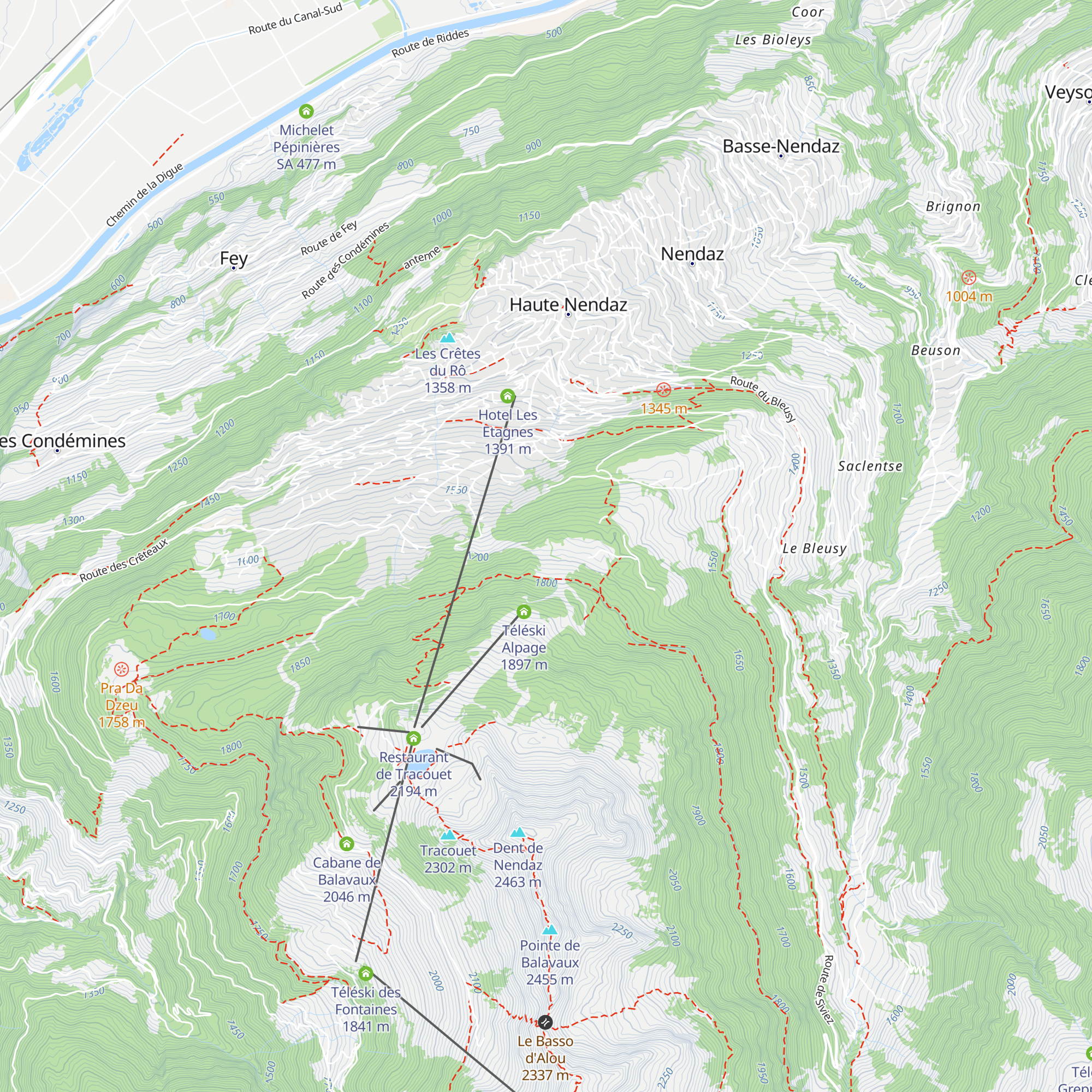Chez Dom map