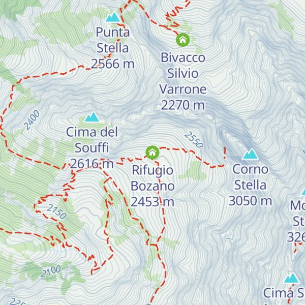 Map of Rifugio Bozano