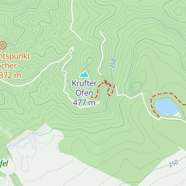 Map of Schutzhütte Krufter Ofen