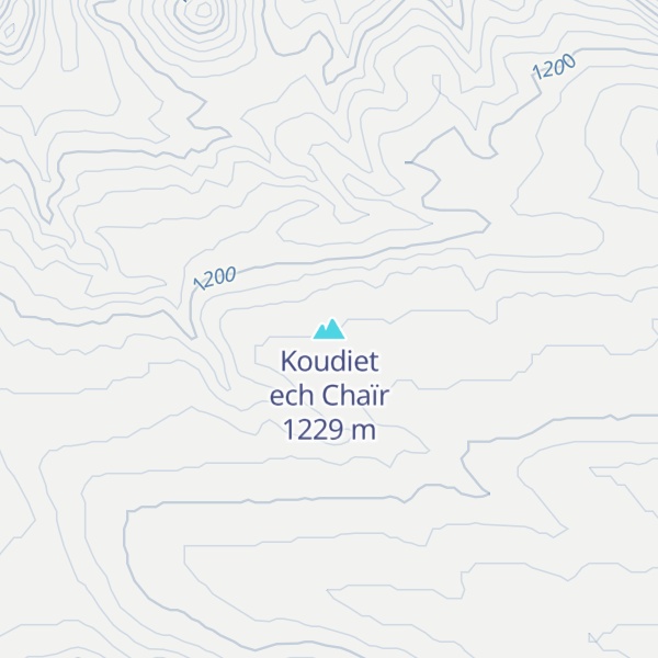 Map of Koudiet ech Chaïr