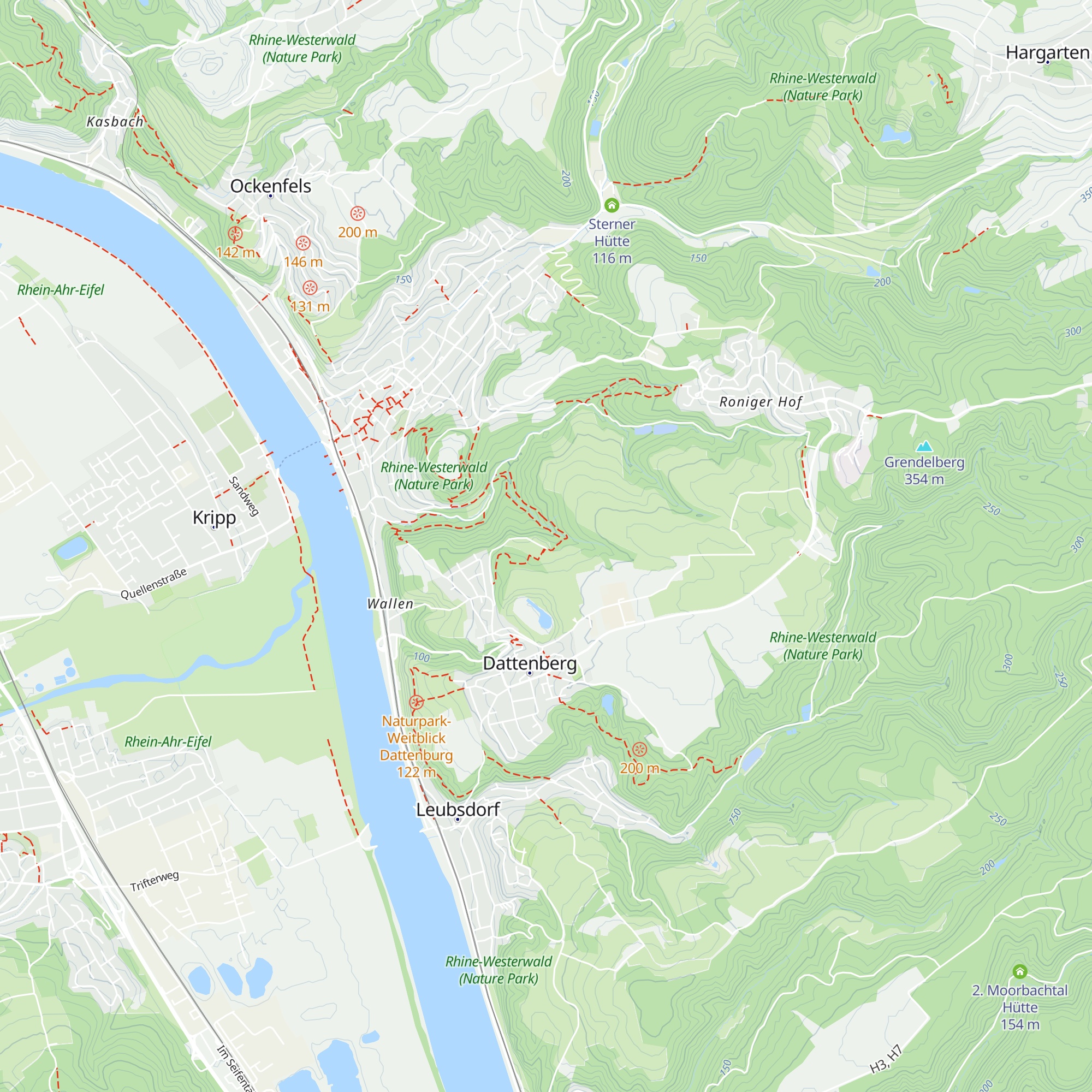 Grillhütte Dattenberg map