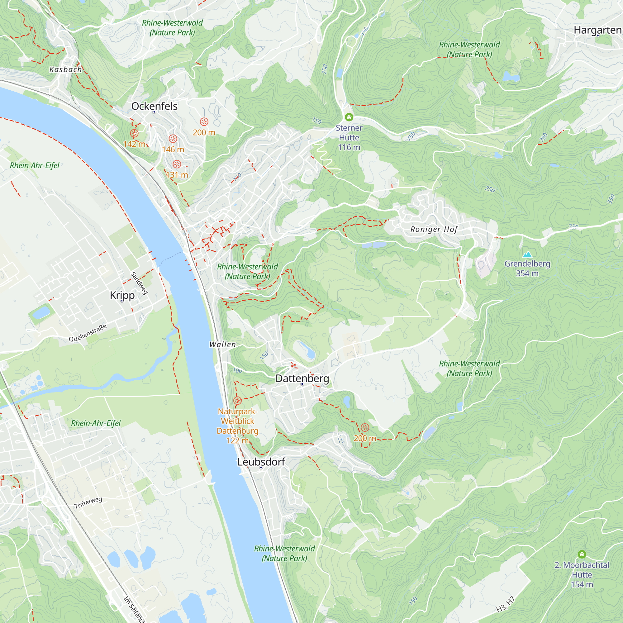 Grillhütte Dattenberg map