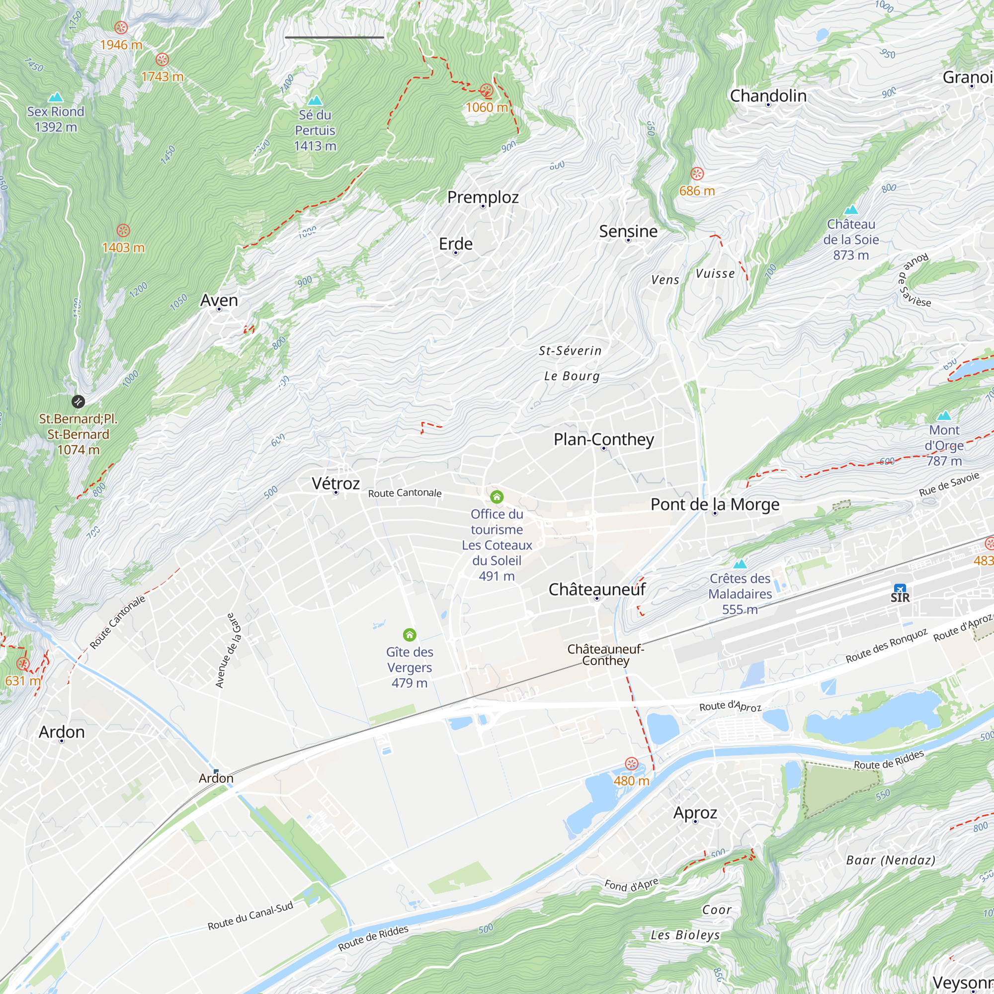 Office du tourisme Les Coteaux du Soleil map