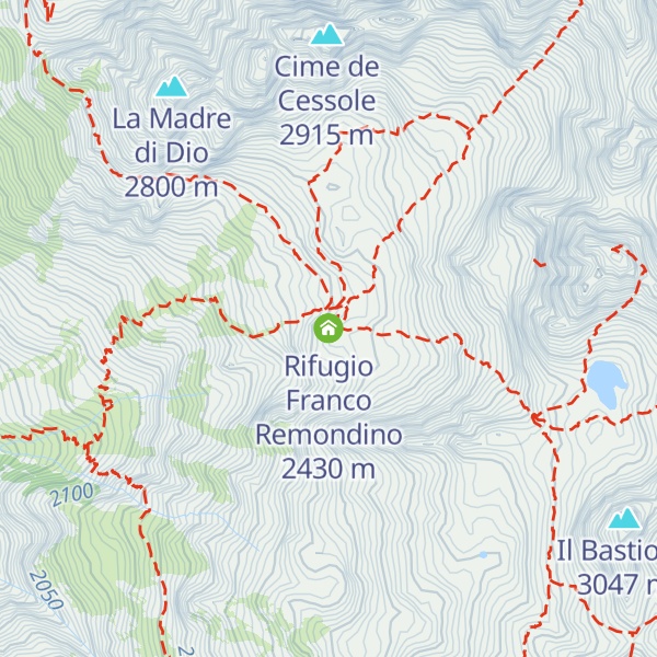 Map of Rifugio Franco Remondino