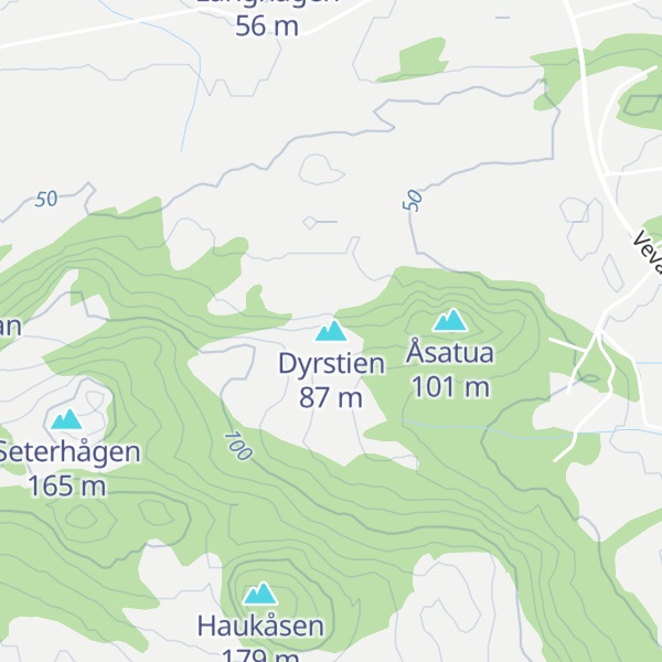 Map of Dyrstien