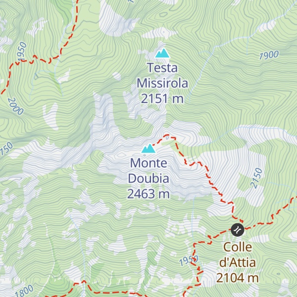 Map of Monte Doubia