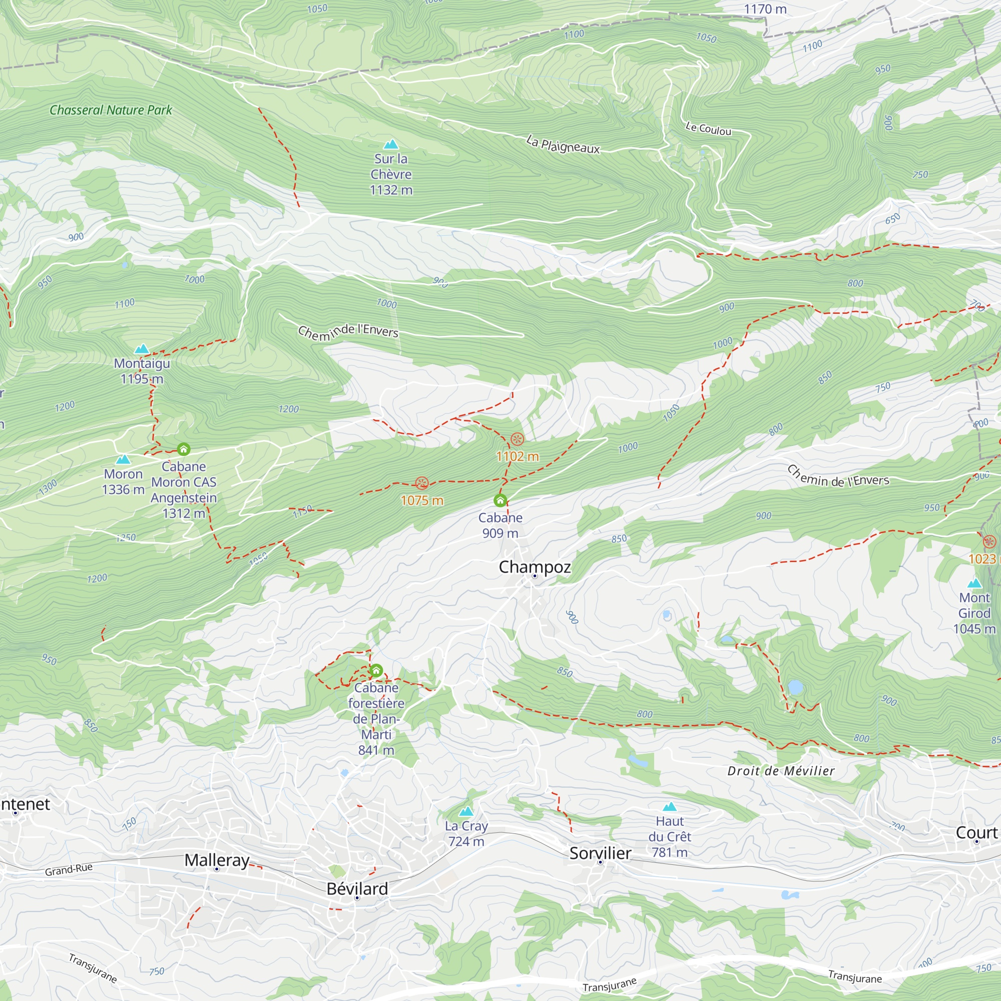 Cabane map