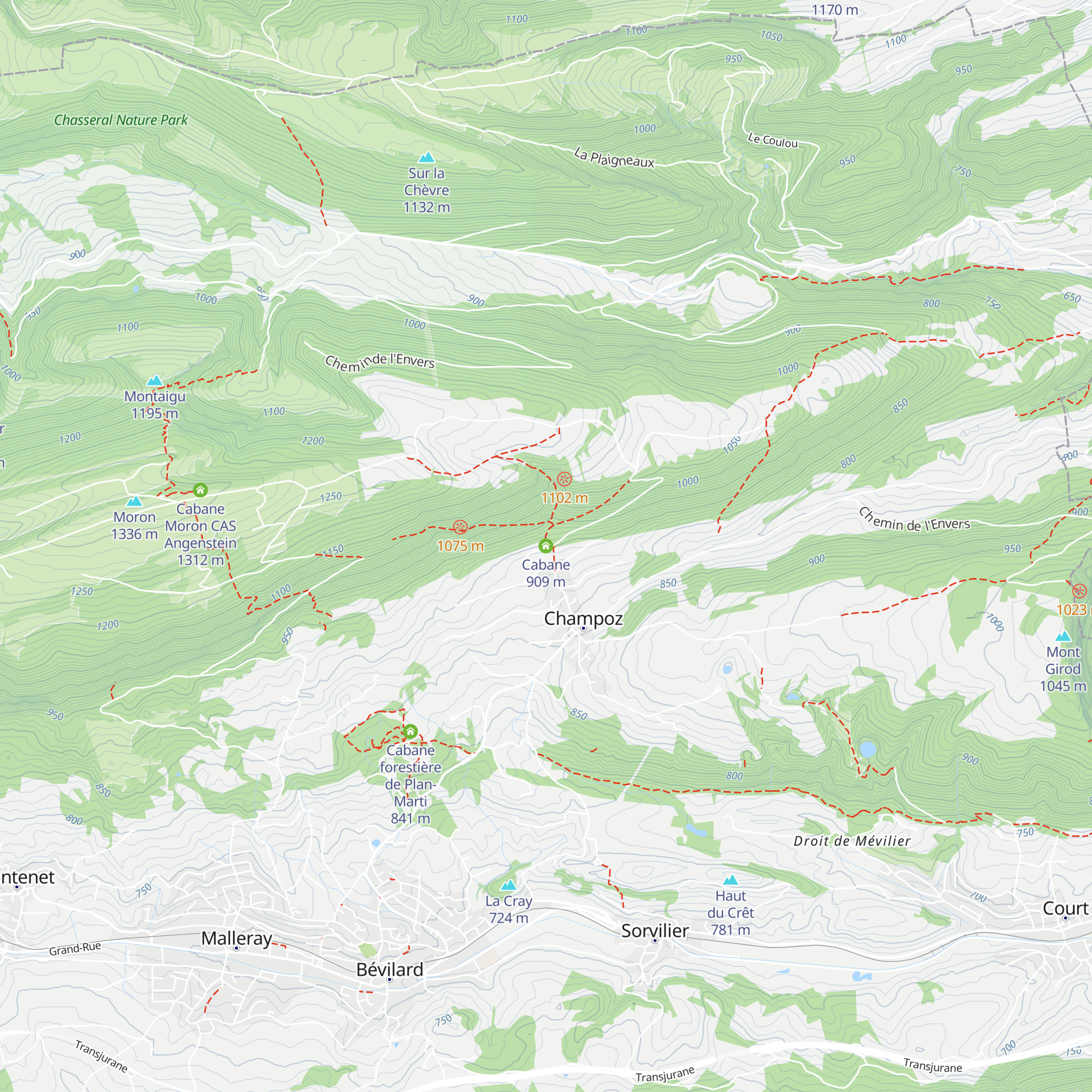 Cabane map