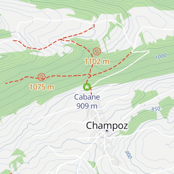 Map of Cabane