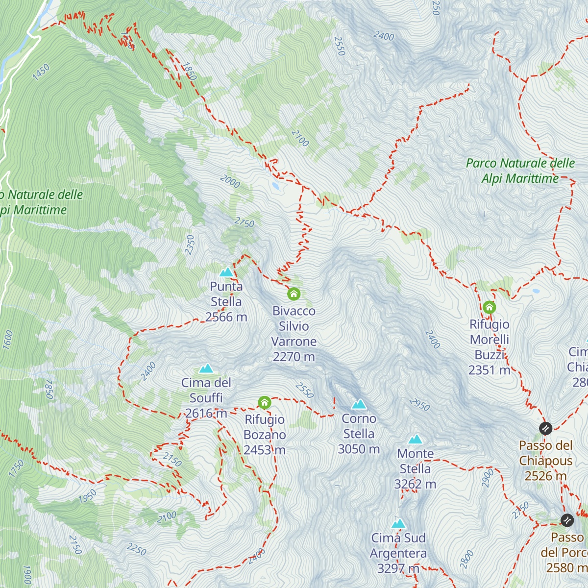 Bivacco Silvio Varrone map