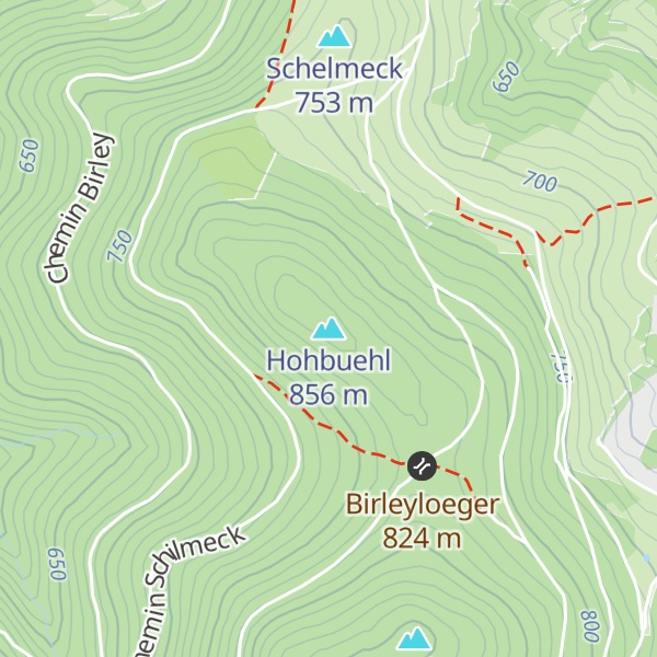 Map of Hohbuehl