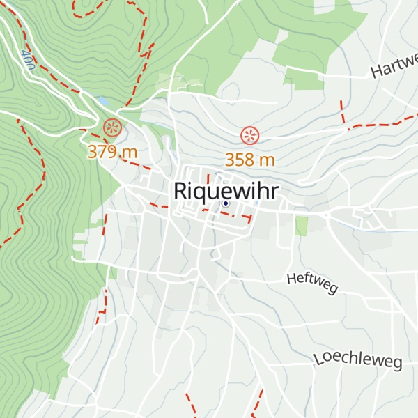 Map of Gîtes Riquewihr