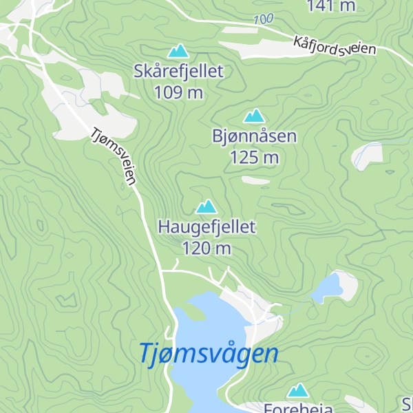Map of Haugefjellet