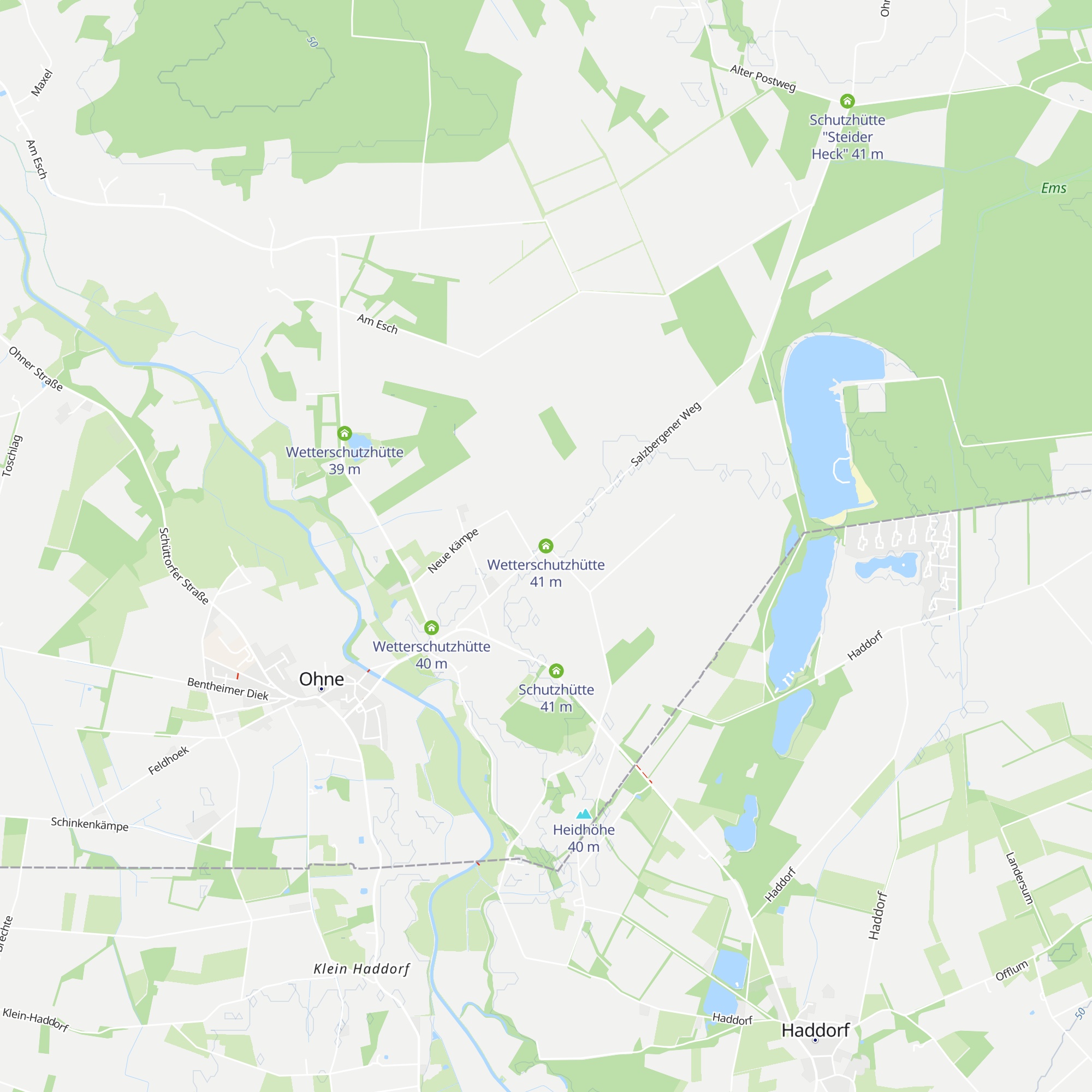 Wetterschutzhütte map